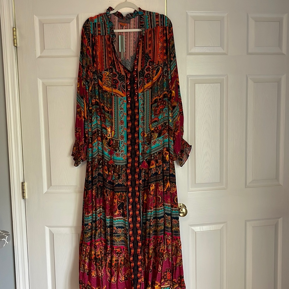 Anthropologie Bhanuni by Jyoti Davina Maxi Dress 2X